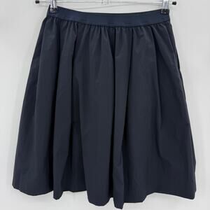 UNIQLO Womens Dark Blue A-Line Pull On Skirt Size S Mini Short Career Minimalist